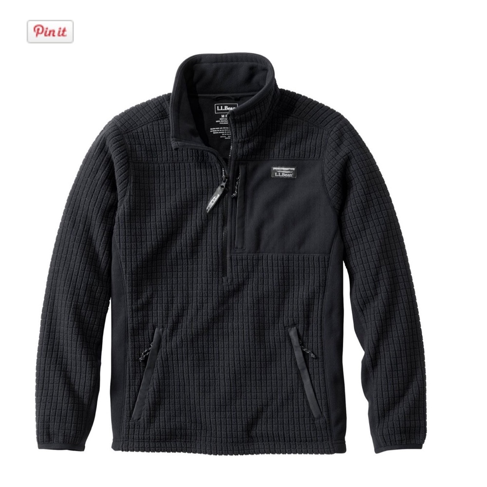 LL bean men’s mountain wind proof fleece jacket